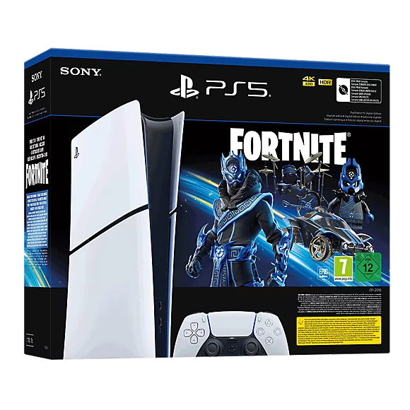 Pack console édition numérique PlayStation®5 – Fortnite® Cobalt Star (modèle – slim)*